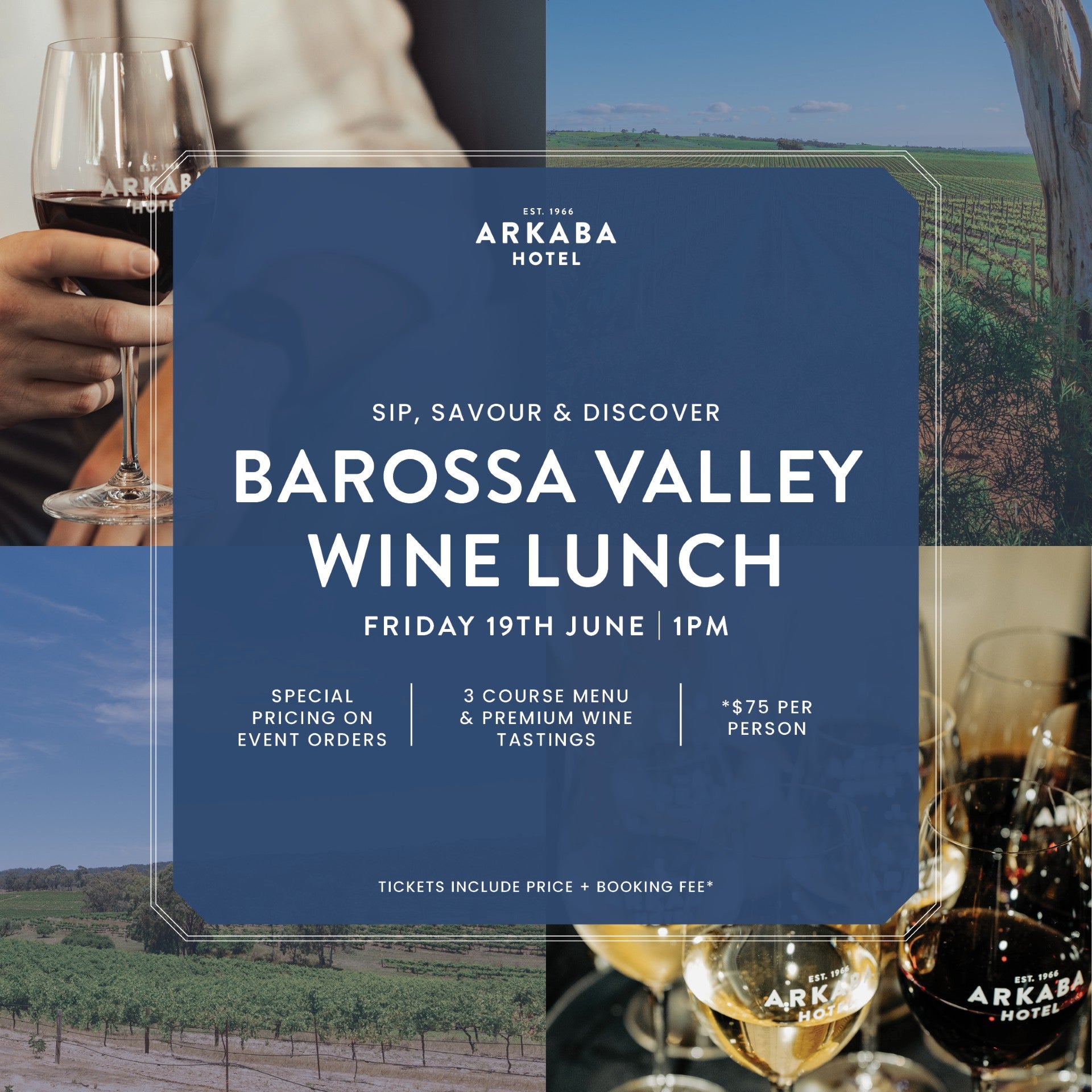 Barossa Valley Wine Lunch @ The Arkaba