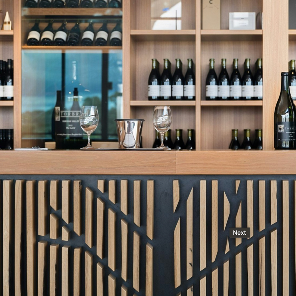 Torbreck Barossa Valley Cellar Door Tasting Bar Display